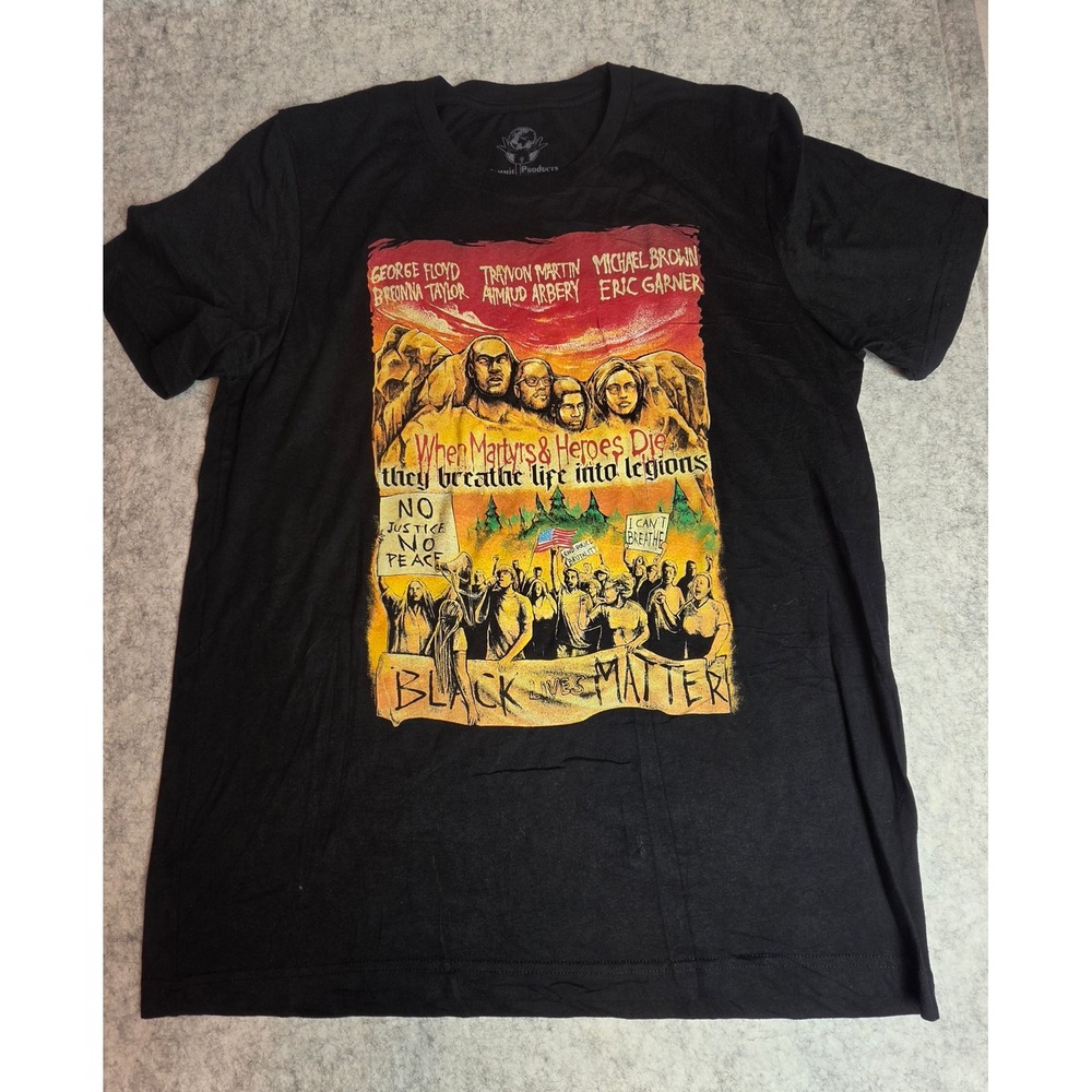 Pammie J Products Black Lives Matter Graphic Tee George Floyd Trayvon Martin L